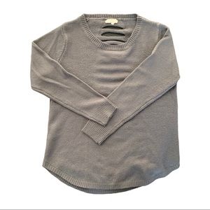 Grey sweatshirt with back detailing